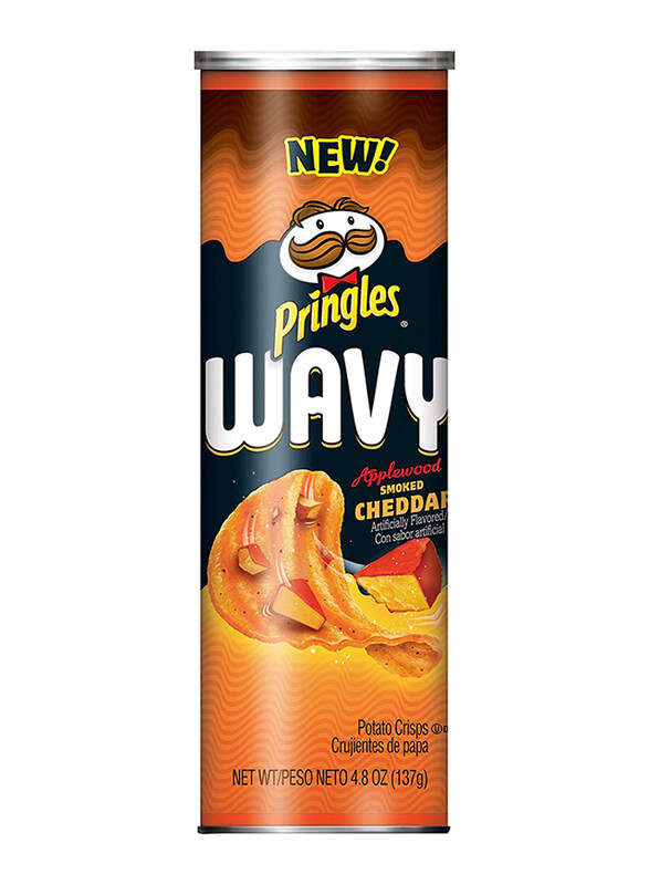 

Pringles Wavy Crisps Smoked Cheddar Chip, 137g