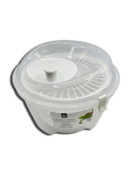 Excellent Houseware Salad Spinner with Bowl, White