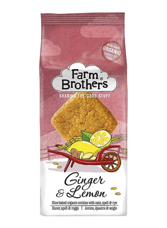 

Farm Brothers Organic Ginger Lemon Cookies, 150g