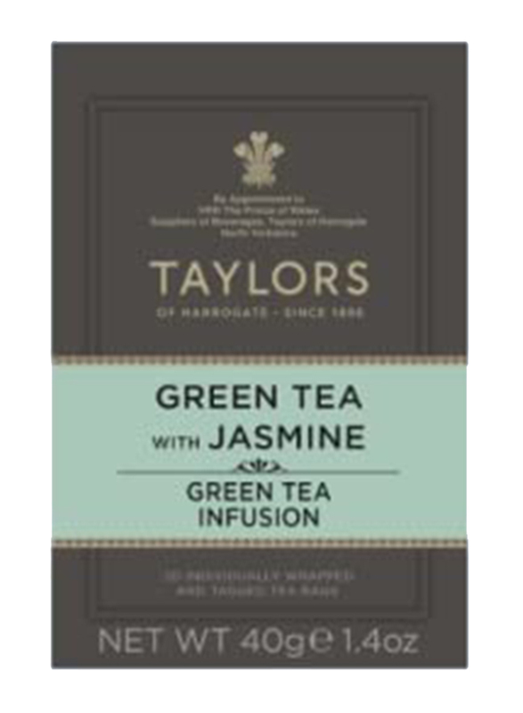 Taylors Green Tea with Jasmine Premium Tea Bags, 20 Tea Bags x 2g