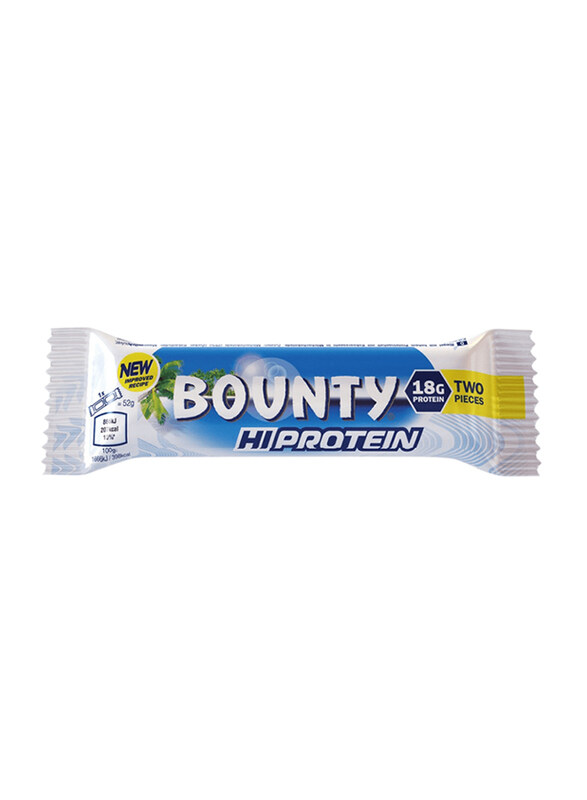 

Bounty Coconut and Chocolate Hi-Protein Bar, 52g