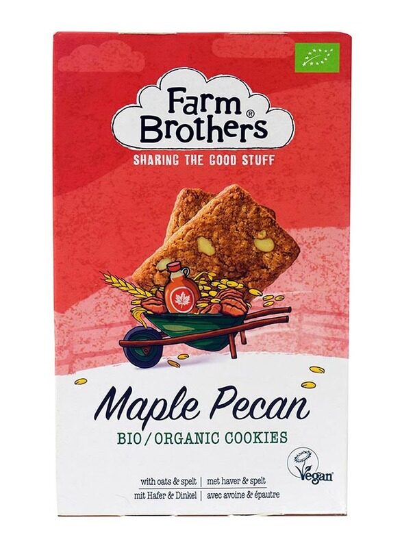

Farm Brothers Organic Vegan Maple and Pecan Cookies, 150g