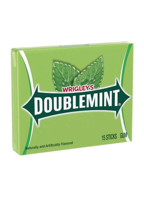 Wrigley'S Doublemint Flavour Chewing Gum, 15 Sticks, 37.5g