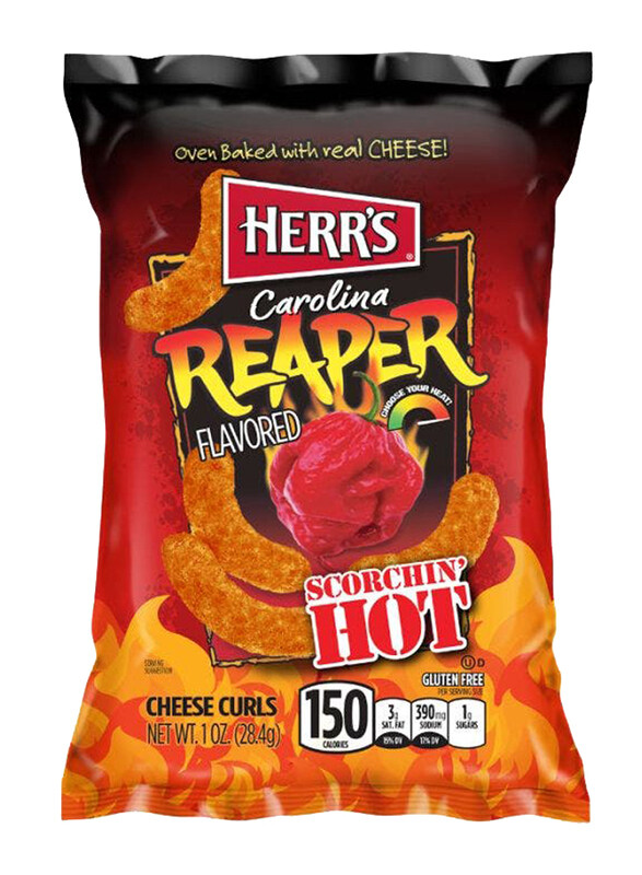 

Herr's Carolina Reaper Cheese Curl Puff, 1oz