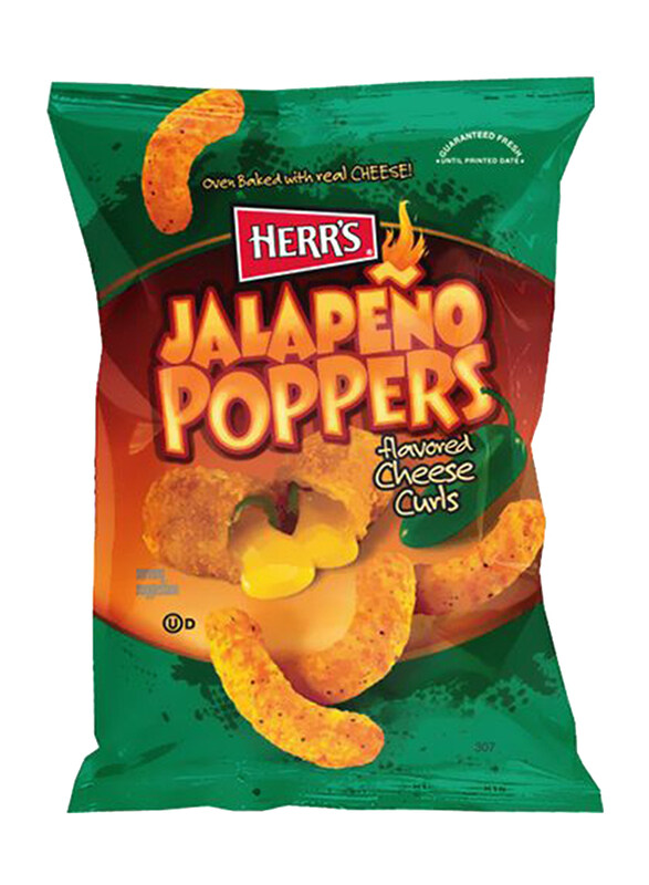 

Herr's Jalapeno Poppers Flavored Cheese Curls, 198g