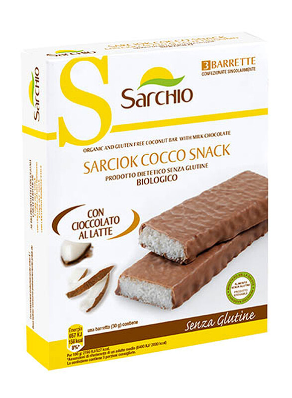 

Sarchio Extra Fine Milk Chocolate Coated Coconut Bar, 90g