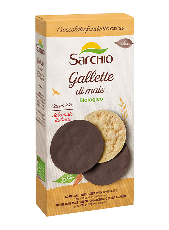 

Sarchio Corn Cakes with Dark Chocolate, 95g
