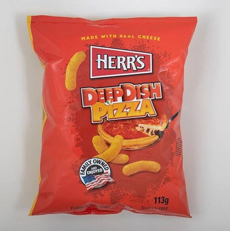 

Herr's Herrs Deep Dish Pizza Flavoured Cheese Curls 113g