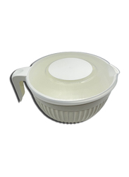 Mixing Bowl with Lid, White