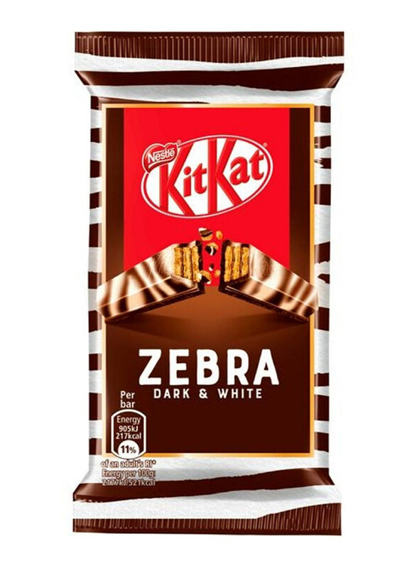 

Kit Kat 4 Finger Zebra Dark and White Chocolate Bar, 41.5g