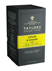 Taylors Lemon & Ginger Premium Tea Bags, 20 Tea Bags x 2g