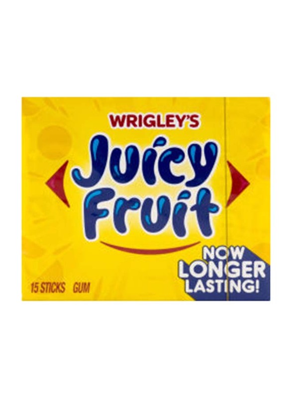 Wrigley'S Juicy Fruit Flavour Chewing Gum, 15 Sticks, 40.5g