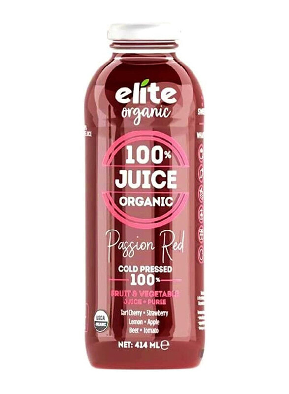 

Elite Organic Cold-Pressed Healthy Passion Red Juice, 414ml