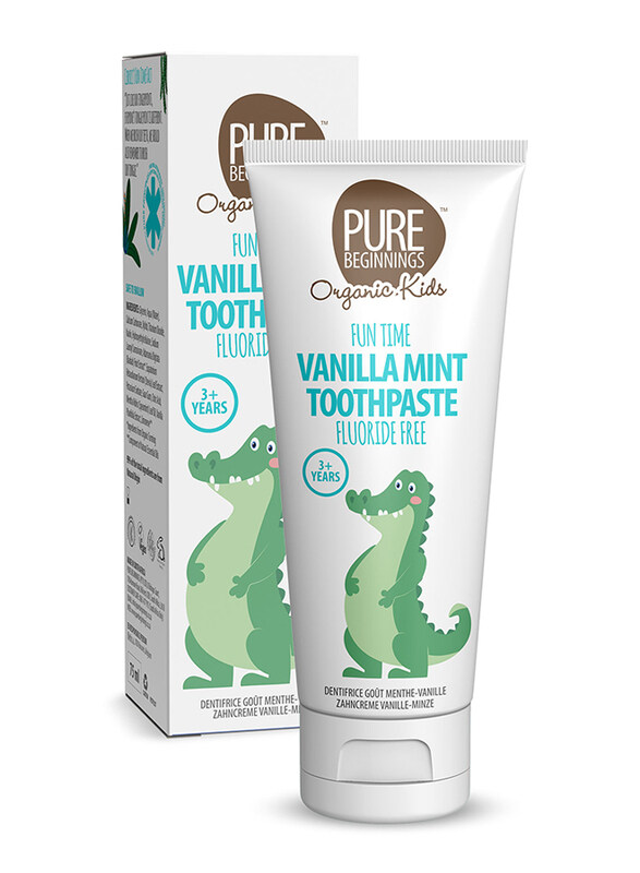 

Pure Beginnings 75ml Organic Vanilla Mint Kids Toothpaste with Xylitol