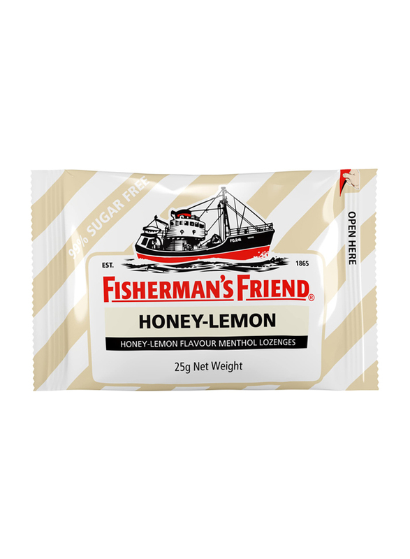 Fisherman's Friend Honey & Lemon Sugar Free Menthol Flavoured Lozenges, 24 x 25g