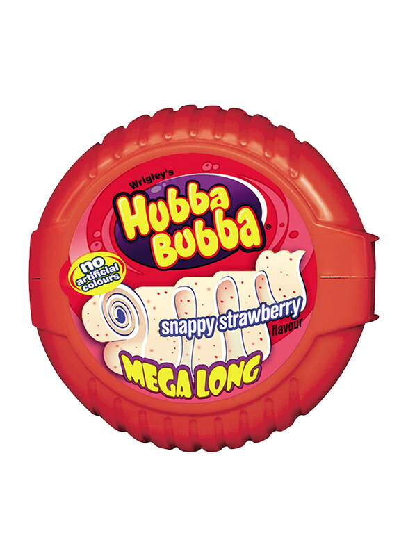 

Wrigley's Hubba Bubba Strawberry Flavor Bubble Gum Tape, 56g