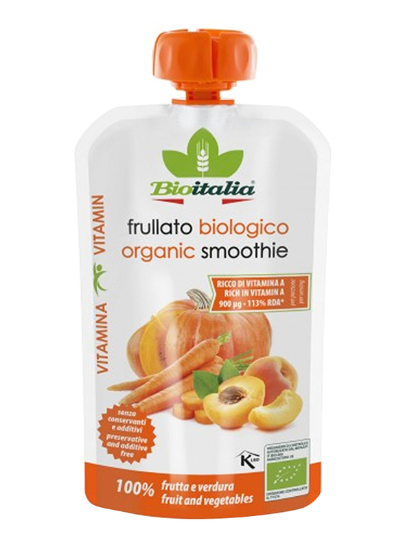 Bioitalia Organic Carrot, Apricot & Pumpkin Smoothie, 120g
