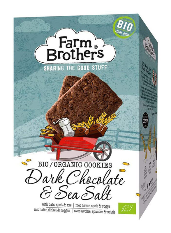 

Farm Brothers Organic Dark Chocolate & Sea Salt Cookies, 150g