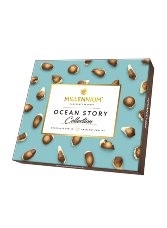 Millennium Ocean Story Collection Chocolate Shells with Hazelnut Praline Gift Pack, 32 Chocolate, 340g