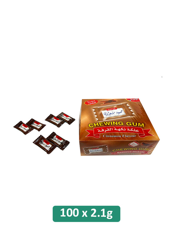 

Mahmoud Sharawi Cinnamon Flavor Chewing Gum, 100 Pieces x 2.1g