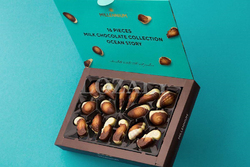Millennium Ocean Story Collection Chocolate Shells with Hazelnut Praline Gift Pack, 16 Chocolates, 170g