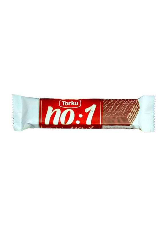 توركو نمبر 1 ويفر مغطى بشوكولاتة الحليب الأصلية مع كريمة البندق ، 24 قطعة × 35 جم