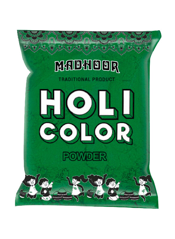 

Madhoor Holi Colour Powder, 100g x 4 Piece, Ages 3+, Green