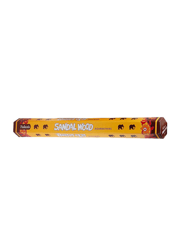 Tulasi Sandal Wood Incense Sticks, Yellow
