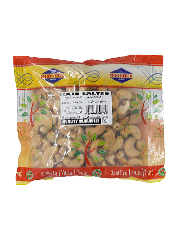 Madhoor Kaju Cashew Nuts Salted, 250g