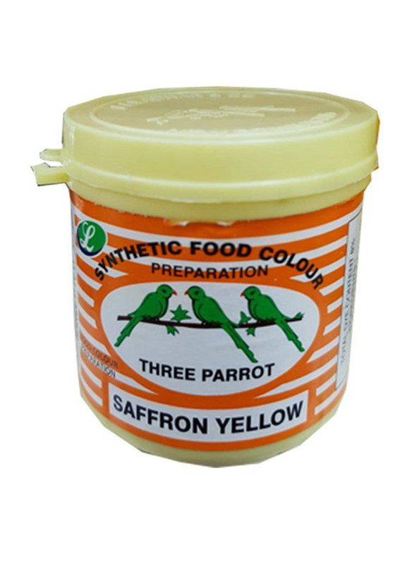 Madhoor 3 Parrot Saffron Yellow Food Color, 100g