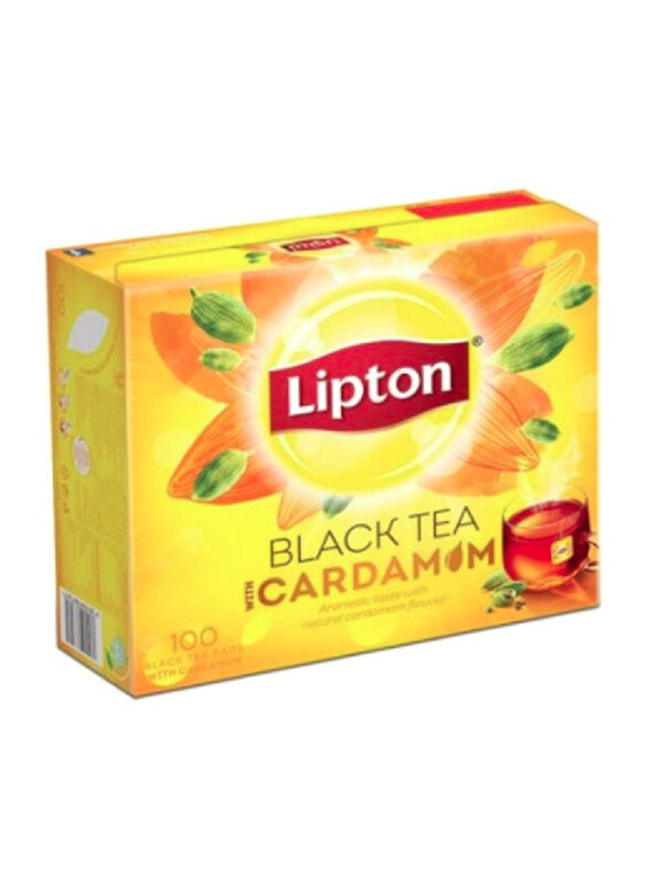 

Lipton Cardamom Yellow Label Black Tea, 100 Tea Bags