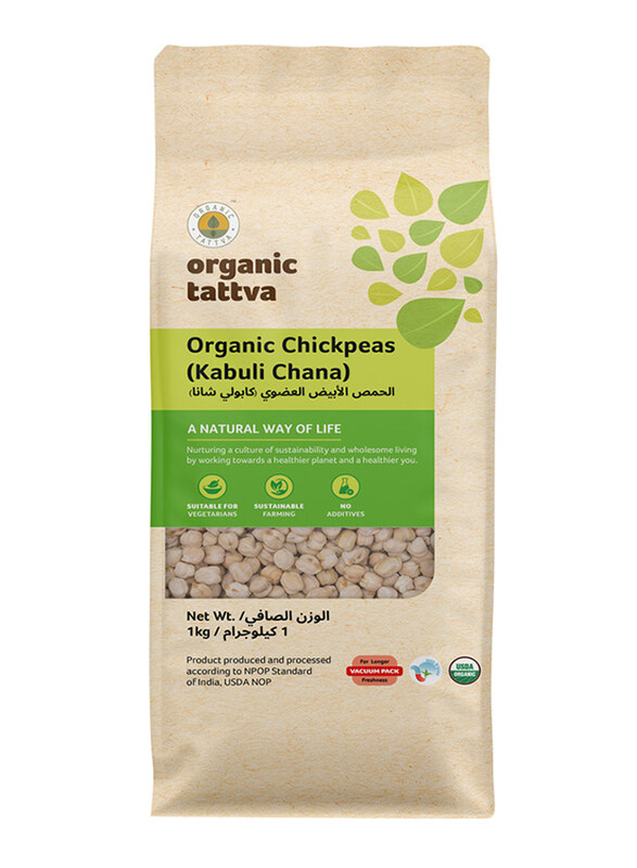 Organic Tattva Organic Chickpeas Kabuli Chana, 1 Kg