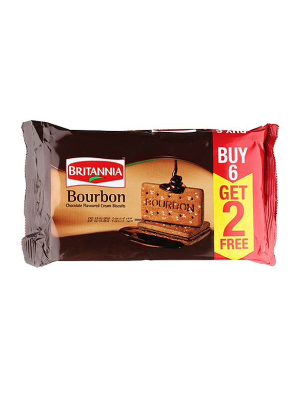 Britannia Bourbon Biscuits, 8 Pieces x 100g