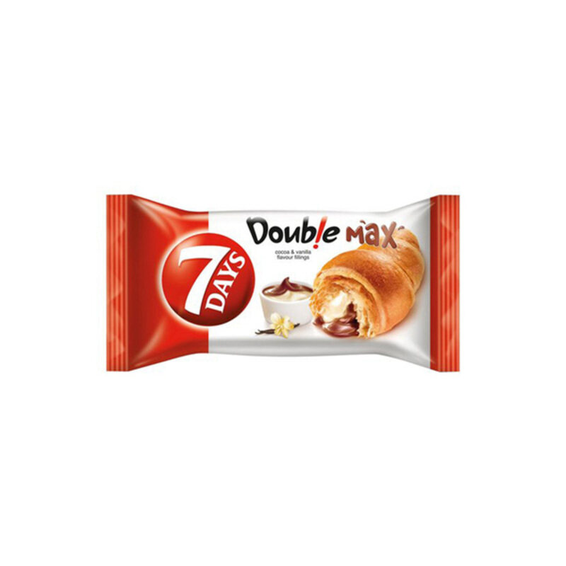 

7Days 7 Days Double Croissant Filled with Cocoa & Vanilla Cream, 55gm