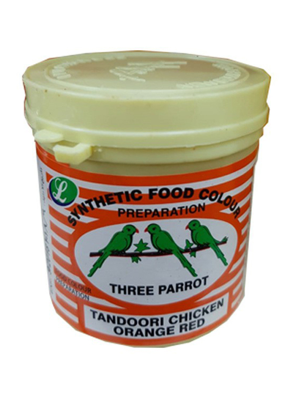 Madhoor 3 Parrot Tandoori Chicken Orange Red Food Color, 100g
