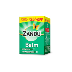 Zandu Balm for Headache, Cold & Body Pain, 25ml