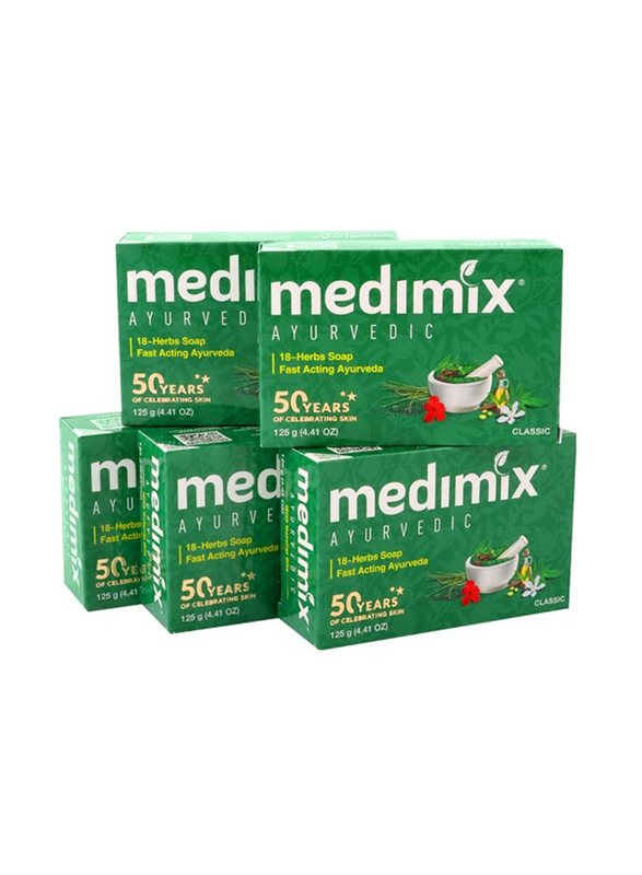 Medimix 18 Herbs Soap, 125g, 5 Piece