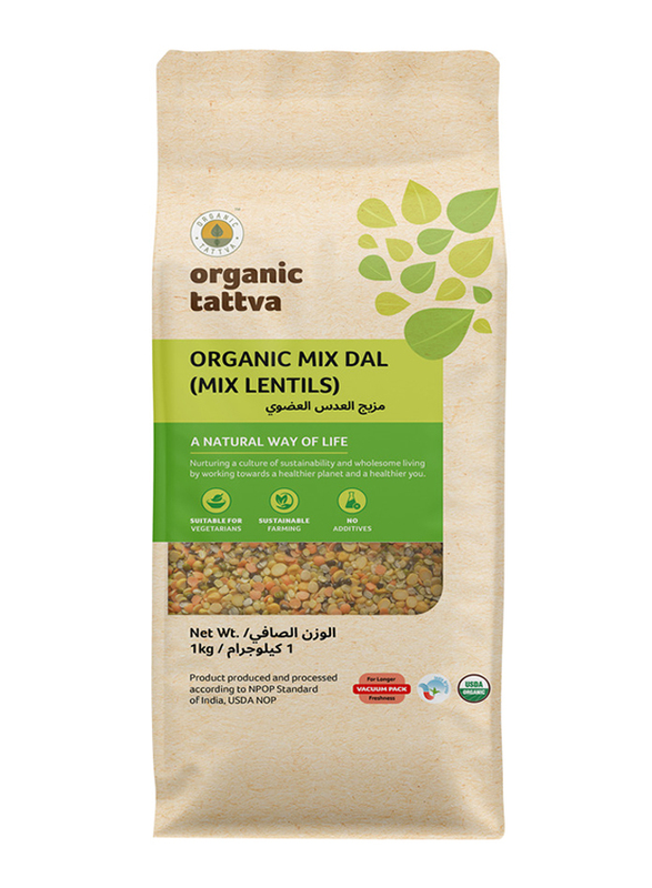 Organic Tattva Organic Mix Dal Mix Lentils, 1 Kg