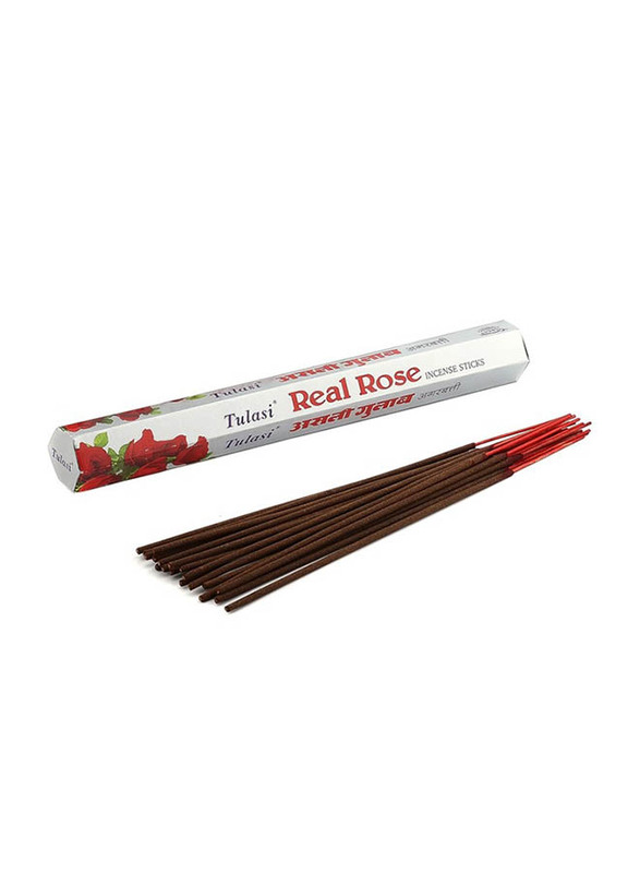 Tulasi Real Rose Incense Sticks, 6 Pieces, Grey