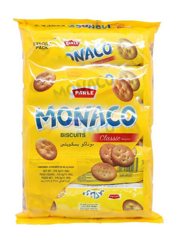 

Parle Monaco Biscuits, 5 Piece x 63.3g