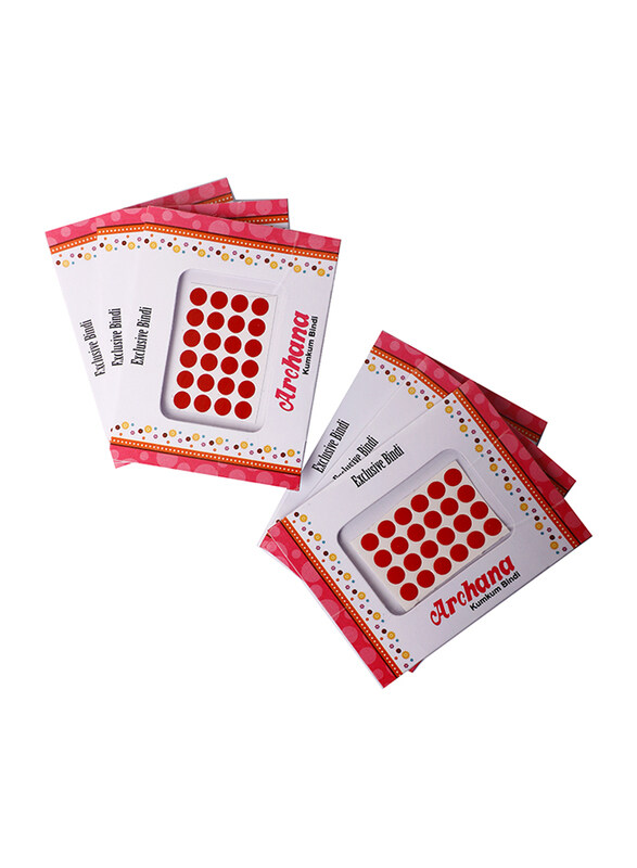 

Madhoor Plain Assorted Bindi Set, 3 Packet, Maroon