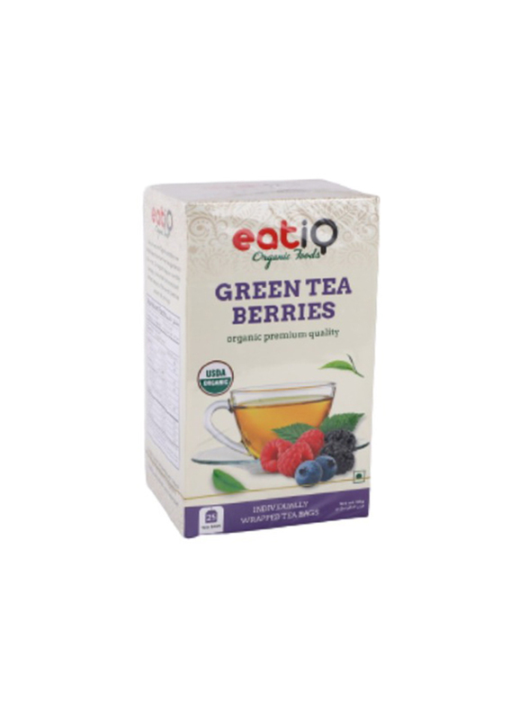 Eatq Berries Green Tea, 25 Tea Bags