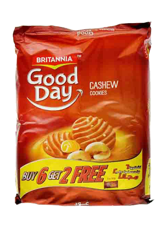 Britannia Good Day Cashew Cookies, 8 Pieces x 90g