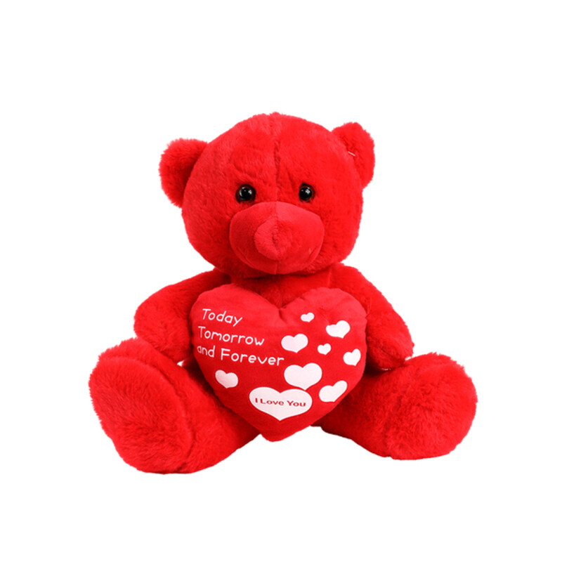 

Vaentines Day Red Teddy Bear With Heart 24cm