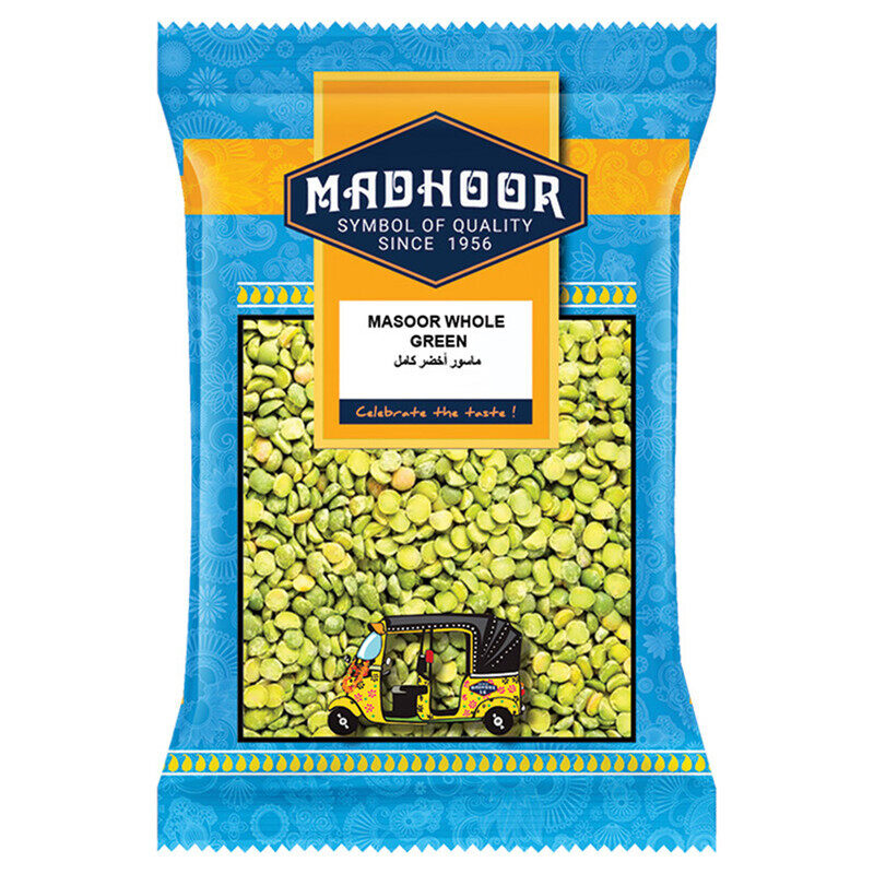 

Madhoor Whole Green Masoor Dal, 500gm