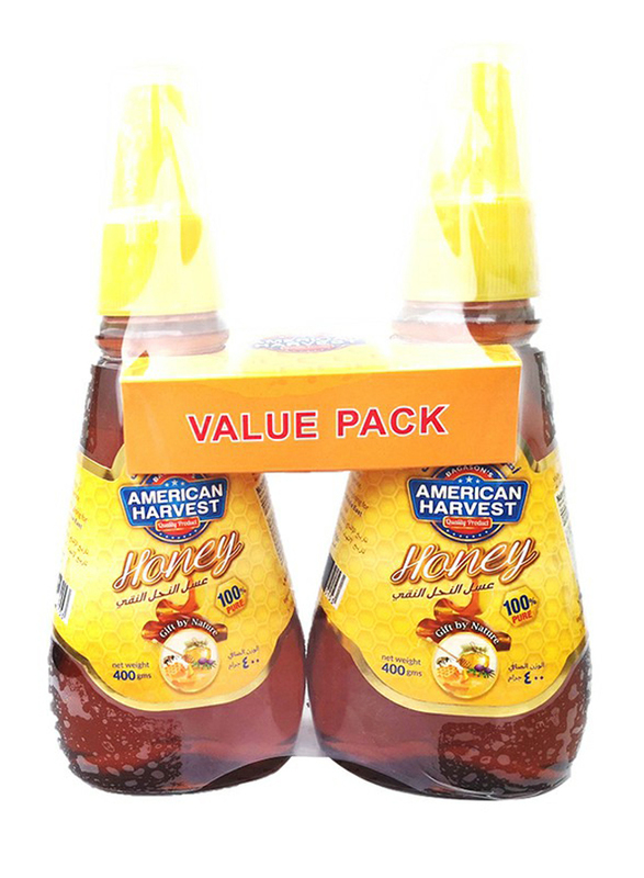 American Harvest Natural Honey, 2 Bottles x 400g