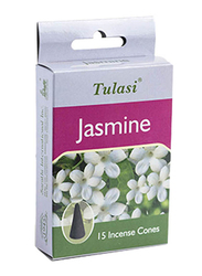 Tulasi Jasmine Incense Dhoop Cones, 15 Pieces, Purple