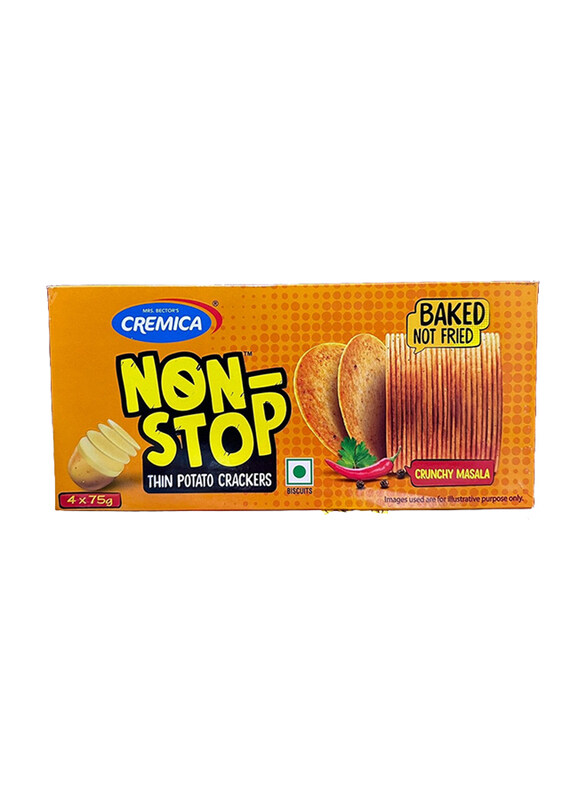 

Cremica Non-stop Thin Potato Crackers, 4 x 75g