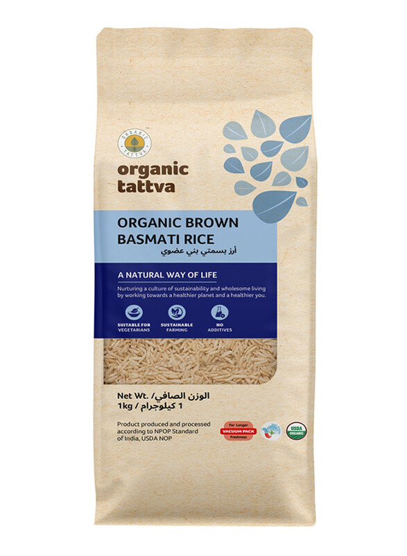 

Organic Tattva Organic Brown Basmati Rice, 1 Kg