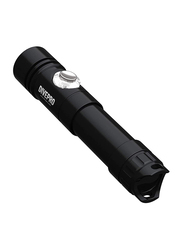 DivePro S11 Super Compact Button Switch Diving Torch, Black
